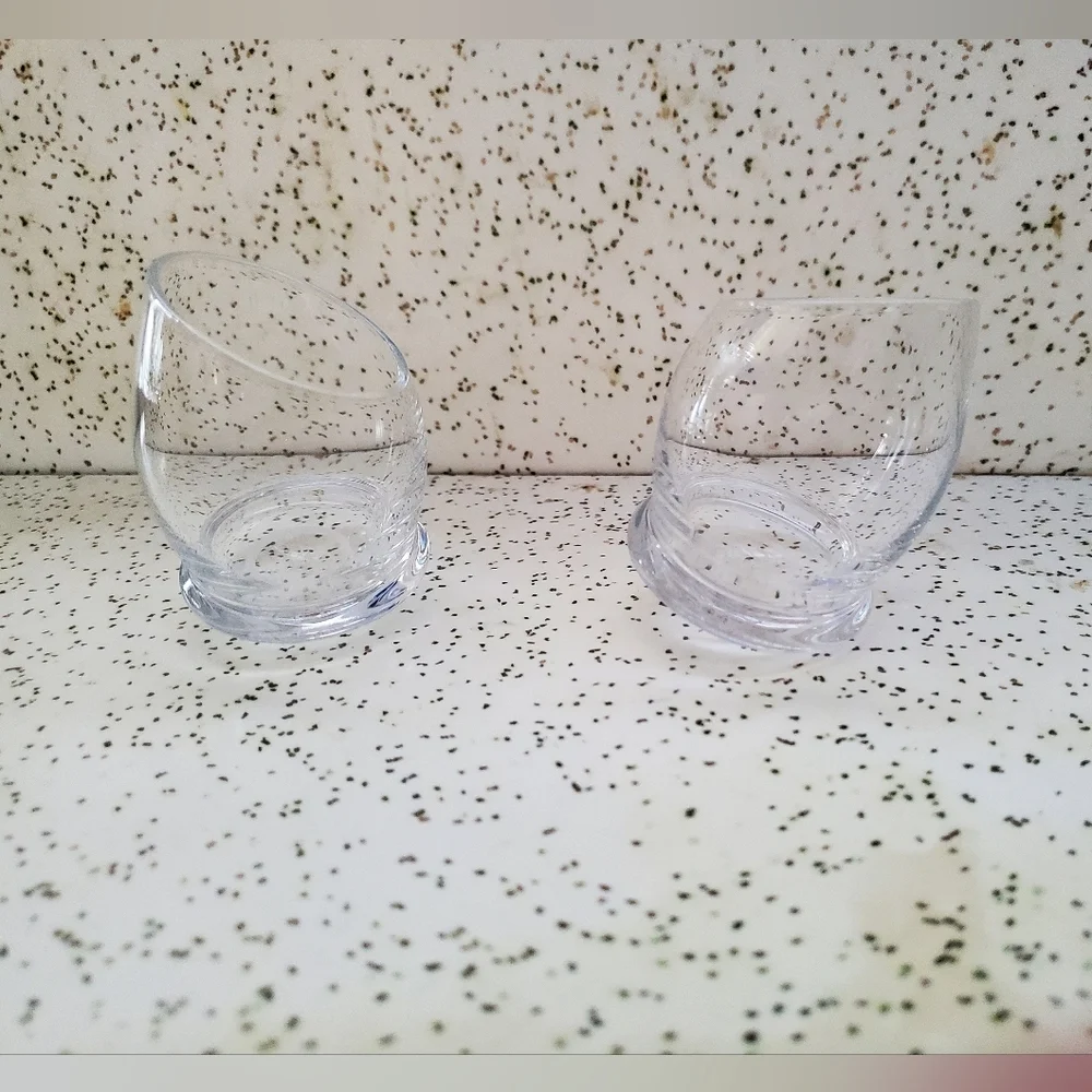 B & B Cognac Liqueur Roly Poly Shot Glasses